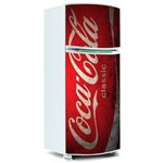 Adesivo para Envelopamento de Geladeira Porta - Coca-Cola 2