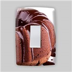 Adesivo para Espelho de Tomada ou Interruptor - Comidas - Bolo de Chocolate