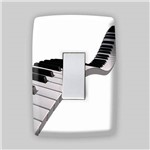 Adesivo para Espelho de Tomada ou Interruptor - Musica Piano