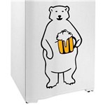 Adesivo para Geladeira Urso Polar com Copo de Cerveja