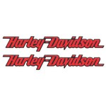 Adesivo para Moto Harley Davidson Resinado Vermelho