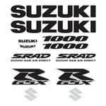 Adesivo Refletivo Moto Suzuki Gsxr1000 Resinado Preto
