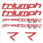 Adesivo Refletivo para Moto Triumph Street Triple 675r Verme