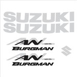 Adesivo Resinado Suzuki Burgman An125 Cromado Cinza