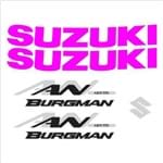 Adesivo Resinado Suzuki Burgman An125 Cromado Pink