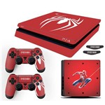 Adesivo Skin Playstation 4 Slim Spider Man Edição Limitada