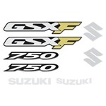 Adesivo Tanque Moto Suzuki Gsxf750 Resinado Branco Bege