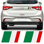 Adesivo Tuning Bandeira Italia Fiat 500 Argo Cronos Mobi 2un