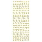 Adesivos Foil II Dourado Alfabeto Minúsculo Ref.20703-AD1909 Toke e Crie