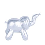 Adorno Decorativo Elephant Baloon Prata