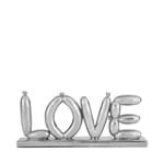 Adorno Decorativo Letter Baloon Love Prata
