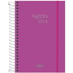 Agenda Espiral M4 2019 Neon Pink 176 Fls (16,4x11,7cm) - Tilibra