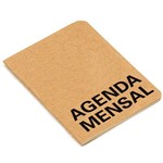 Agenda Mensal Kraft Grande 14 Folhas 21x29cm