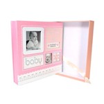 Álbum Baby Rosa com Visor para 200 Fotos