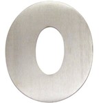 Algarismo Alumínio Escovado Pequeno Número 0 - 1873 - STANFER
