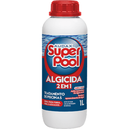 Algicida 2 em 1 para Piscinas 1 Litro Audax Super Pool