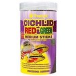Alimento para Peixe Tropical Cichlids Red & Green Sticks - 90g