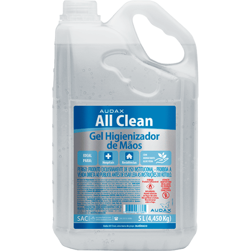 All Clean Álcool Gel 70º - AudaxCo