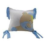 Almofada com Aplique Urso Azul - Zip Toys