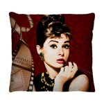Almofada Decorativa Retro Audrey Hepburn com Refil 40x40