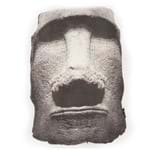 Almofada em Suede Moai Head