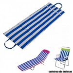 Almofada para Cadeira de Praia e Espreguicadeira Listrada Azul Mor