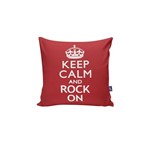 Almofada Quadrada Keep Calm Rock