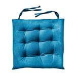 Almofada Quadrada para Cadeira 40x40cm Futton Azul Claro Azul Claro