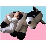 Almofada Travesseiro Vaquinha de Pelúcia para Bebê Dormir Vaca 60cm