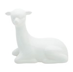 Alpaca Decorativa de Cerâmica Branca Sitting Urban