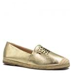 Alpargata Zariff Shoes Metalizada Corda Dourado