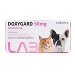 Antimicrobiano Doxygard Labgard 50mg P/ Cães e Gatos C/12 Comprimido