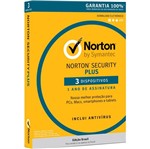 Antivirus Norton Security Plus 1 Ano para 3 Dispositivos