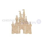 Ap176m Aplique Castelo Disney Princesas Mdf Cru Pacote 10 Unidades