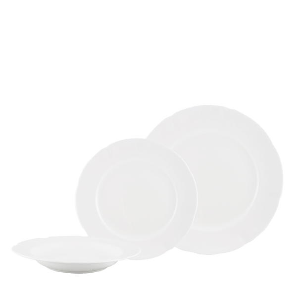 Aparelho de Jantar Royal Porcelain Windsor Branco 18 Peças - 30095
