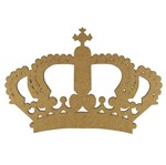 Aplique Coroa Imperial em MDF 25x17cm - Palácio da Arte