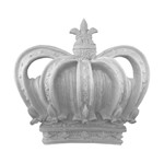 Aplique Coroa Imperial Rei 10x10,5x2,5cm - Resina