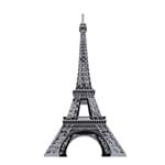 Aplique Decoupage Litoarte APM8-533 em Papel e MDF 8cm Torre Eiffel Prata
