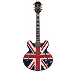 Aplique Decoupage Litocart LMAPC-434 em Papel e MDF 10cm Guitarra Inglaterra
