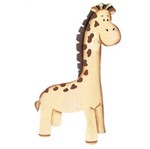 Aplique Madeira e Papel Placa Girafa Lmapc-250 - Litocart