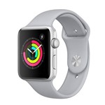 Apple Watch Series 3 Gps 42 Mm Caixa Prateada de Alumínio com Pulseira Esportiva