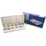 Aquarela em Pastilha Cotman Pocket Box Estojo com 12 Cores Ref.0390640 Winsor e Newton