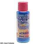 Aquarela Silk 60ml Acrilex Azul Celeste 503