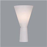 Arandela Bella Vertical Vidro Branco Aço Decorativo 42x24cm 1 E27 Bivolt Zd2726 Corredores e Quartos