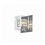 Arandela Newline 173-cr Cube Metal Cristal Vidro 1xg9 16x18cm