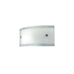Arandela Vidro Curvo Fosco Luminária Retangular de Parede 30x12 Absolut 30cm Startec - E-27 120150007