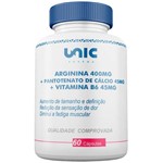 Arginina + Pantotenato de Cálcio + Vitamina B6 - 60 Caps Unicpharma