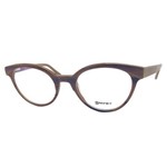 Armação Garnet Oculos Lente P/ Grau Marrom Acetato Fashion