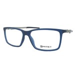 Armação Garnet Oculos Lente P/ Grau Sport Aluminio Azul