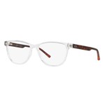 Armação Oculos Grau Armani Exchange Ax3047 8235 Transparente Marrom
